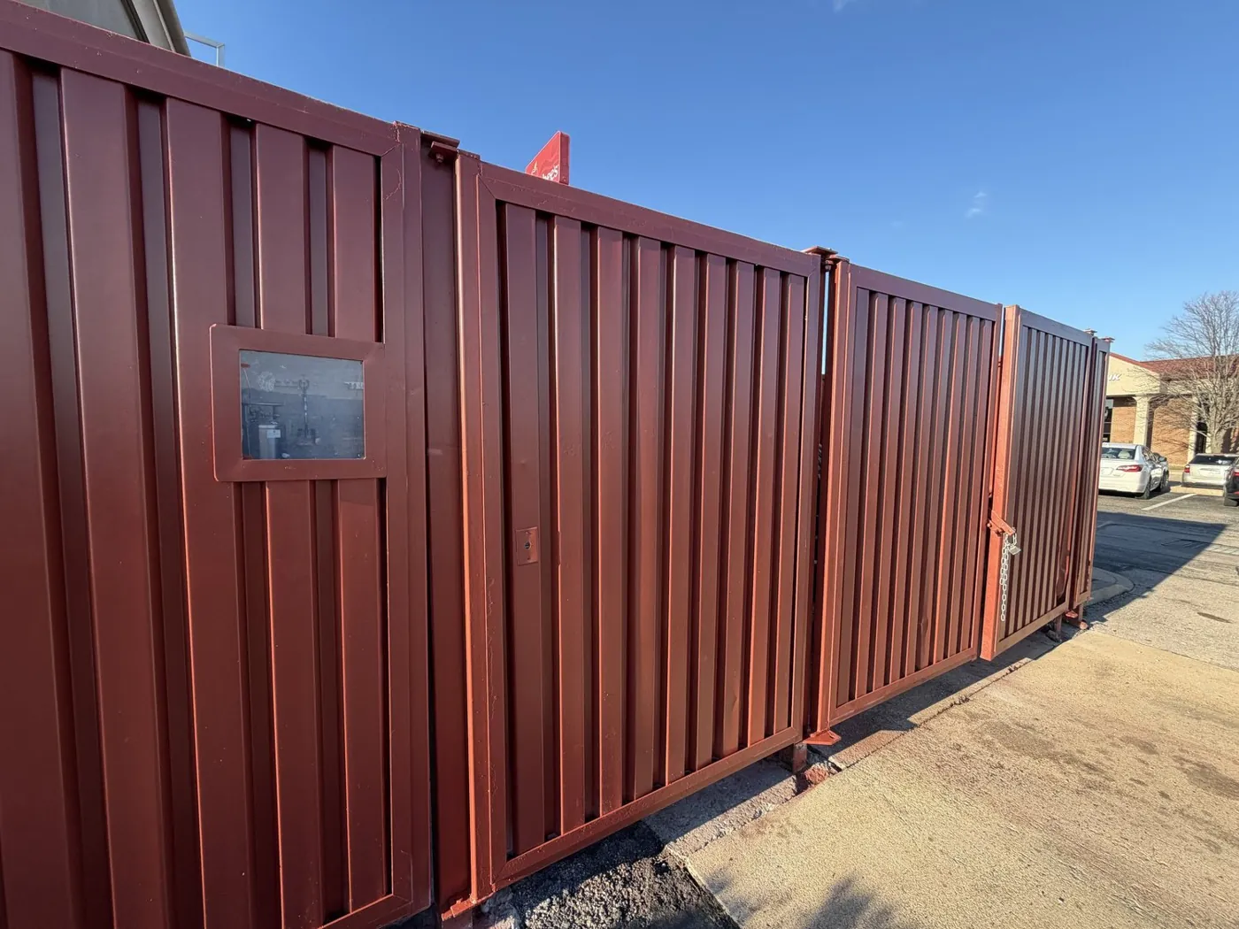 After: trash enclosure